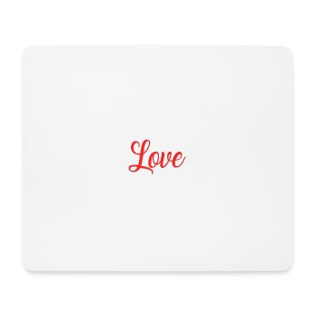 PAAR. VALENTINSTAG. HERZ. WEIHNACHTEN. GERADE VERHEIRATET. - Mousepad (Querformat) - Weiß - Vorne
