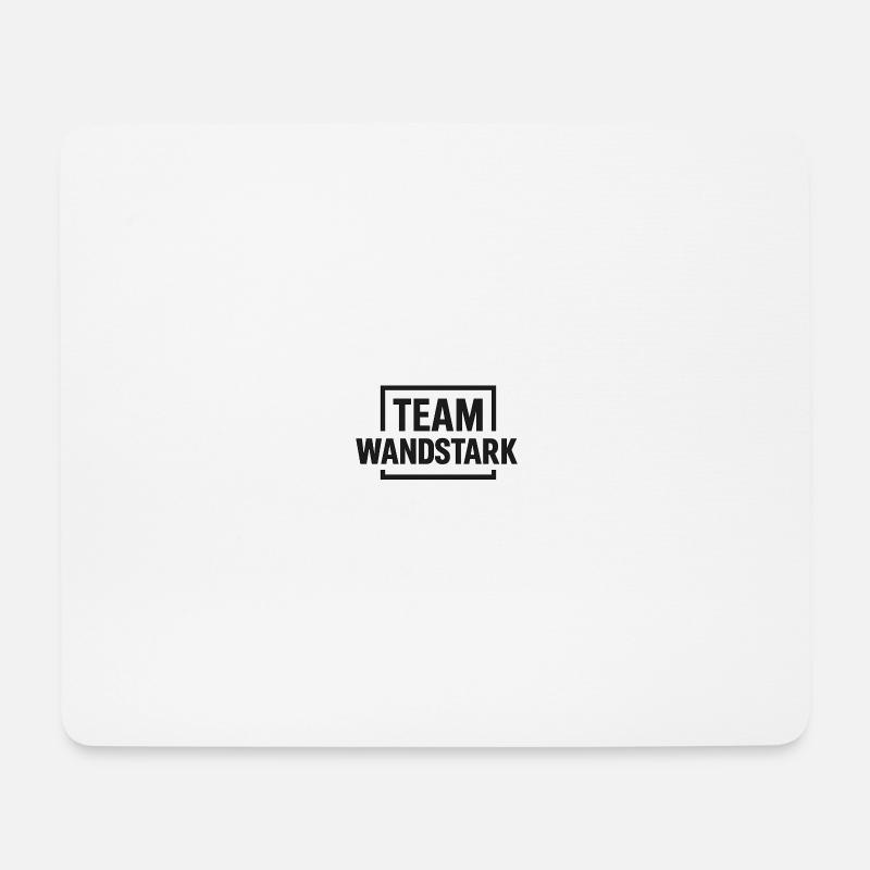 Team Wandstark - Mousepad (Querformat) - Weiß