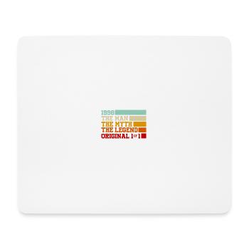 1930s Legend Typography - Tapis de souris (format paysage) - blanc - Devant