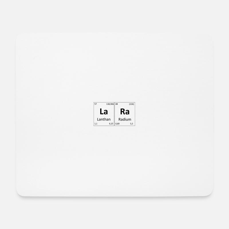 Periodensystem Name Lara - Mousepad (Querformat) - Weiß