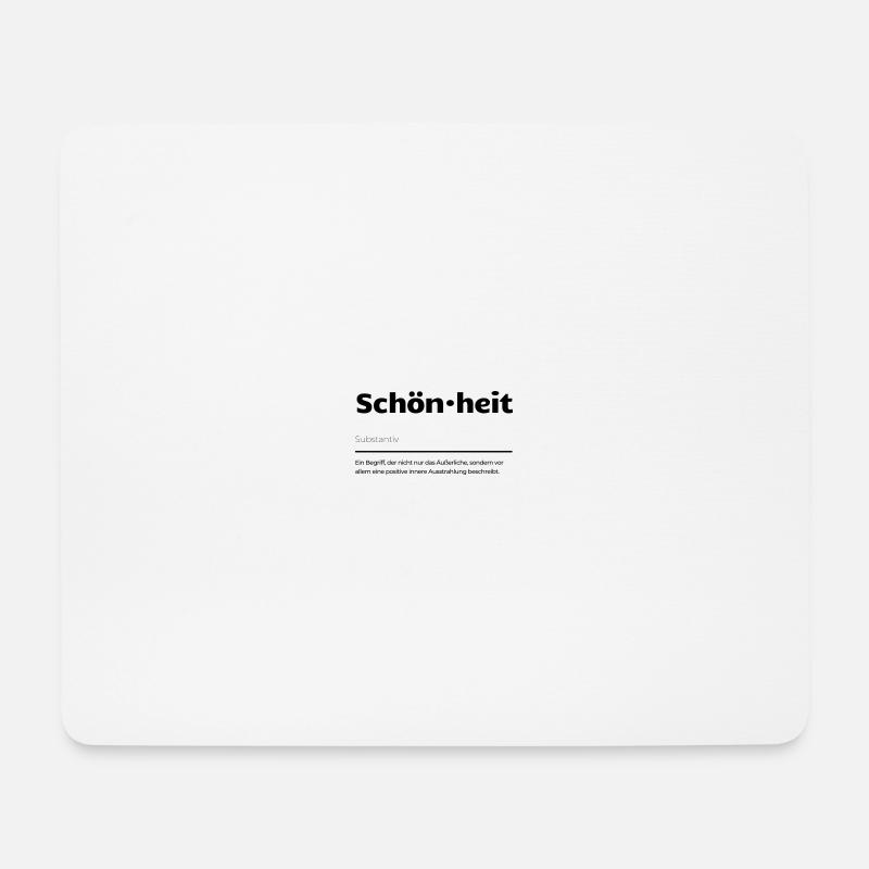Schönheit - Mousepad (Querformat) - Weiß
