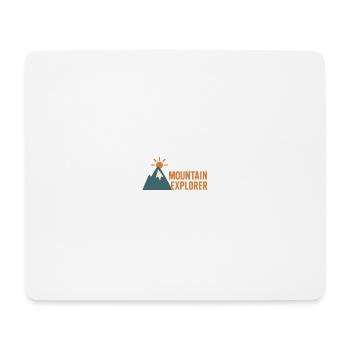 Motif de l’alpiniste aventureux - Tapis de souris (format paysage) - blanc - Devant