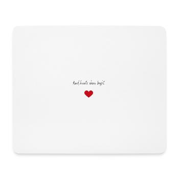 Kind hearts shine bright - Mousepad (Querformat) - Weiß - Vorne