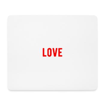Amour Chers amis Amitié - Tapis de souris (format paysage) - blanc - Devant
