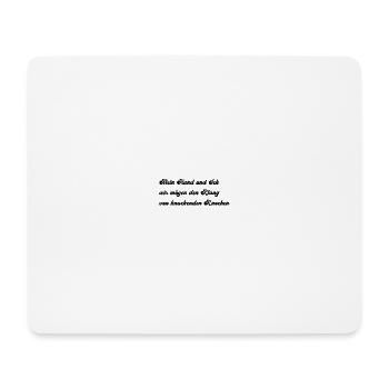 mein Hund und Ich - Mousepad (Querformat) - Weiß - Vorne