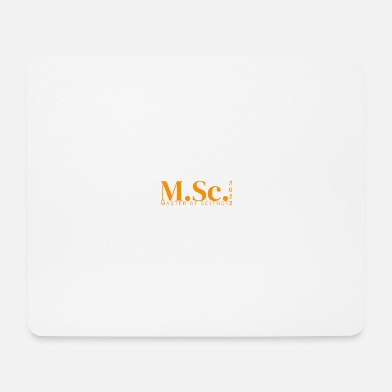 M.Sc. - MASTER OF SCIENCE 2022 - Mousepad (Querformat) - Weiß
