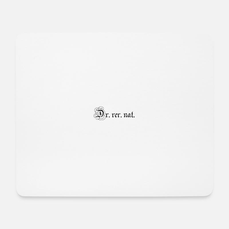 Dr. rer. nat. - Mousepad (Querformat) - Weiß