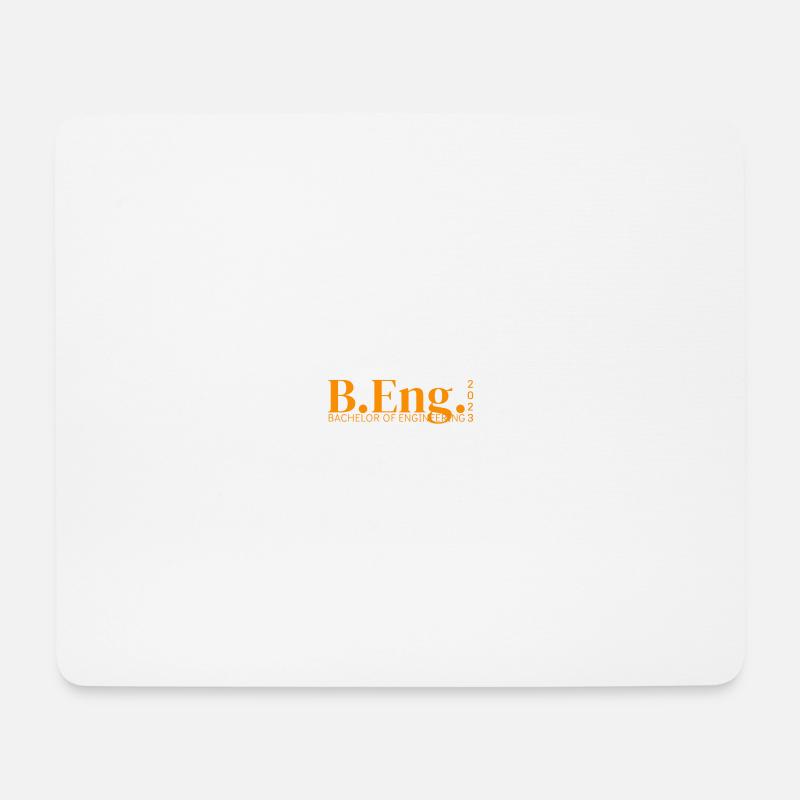 B.Eng. - BACHELOR OF ENGINEERING 2023 - Mousepad (Querformat) - Weiß