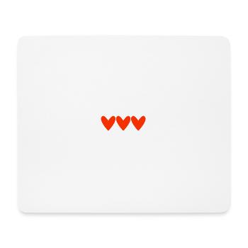 HERZ. VIELEN DANK. GELIEBTE. MEISTER. DANKE HERRIN. - Mousepad (Querformat) - Weiß - Vorne