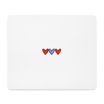 VALENTINE'S DAY. HEART. I LOVE YOU. I LOVE YOU - Mouse Pad (horizontal) - white - Front