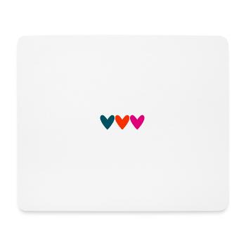 HERZ. PAAR. VALENTINSTAG. GERADE VERHEIRATET. Junggesellinnenabschied. - Mousepad (Querformat) - Weiß - Vorne