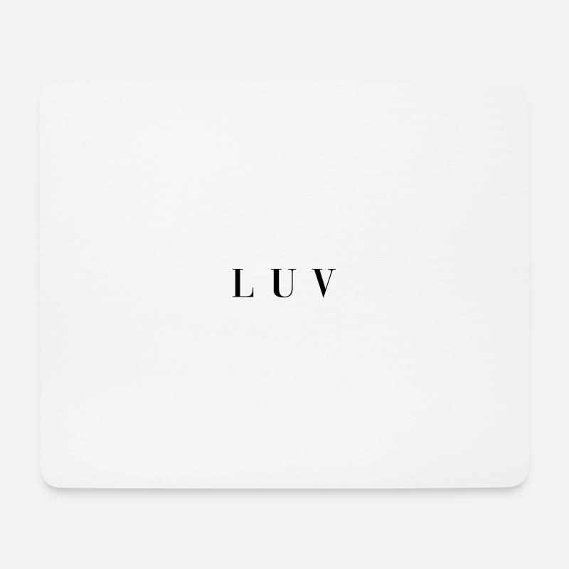 L U V . LOVE :: GESCHENK - Mousepad (Querformat) - Weiß