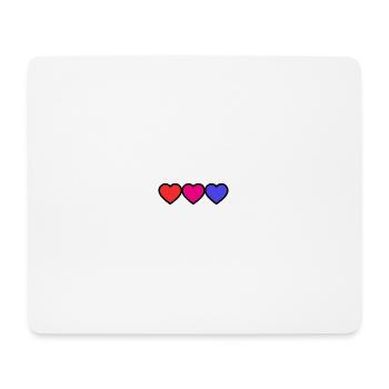 HERZ. VIELEN DANK. GELIEBTE. MEISTER. DANKE HERRIN. - Mousepad (Querformat) - Weiß - Vorne
