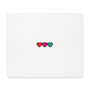 PAAR. VALENTINSTAG. HERZ. WEIHNACHTEN. GERADE VERHEIRATET. - Mousepad (Querformat) - Weiß - Vorne