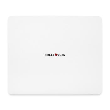 Malle 2025 Coeur - Tapis de souris (format paysage) - blanc - Devant