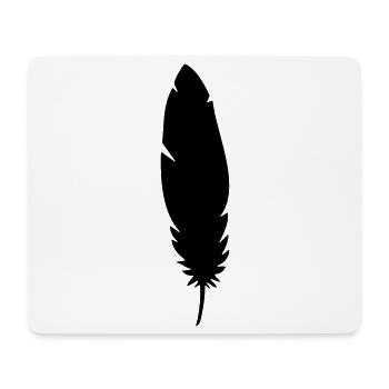 Feather - Mouse Pad (horizontal) - white - Front