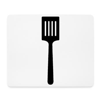 Spatule de cuisine - Tapis de souris (format paysage) - blanc - Devant