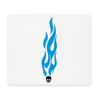 flammen - Mousepad (Querformat) - Weiß - Vorne