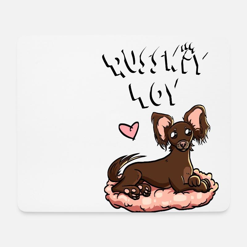 Russkiy Toy - Mousepad (Querformat) - Weiß