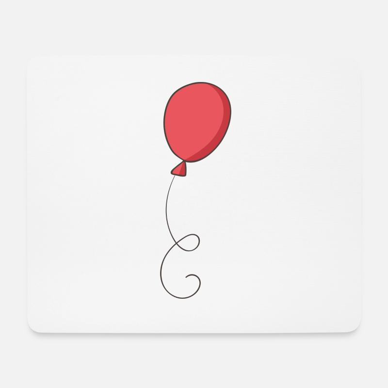 red balloon - Mouse Pad (horizontal) - white