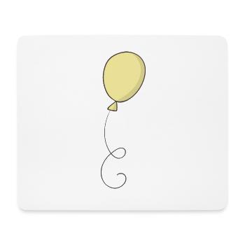 Gelber Luftballon - Mousepad (Querformat) - Weiß - Vorne