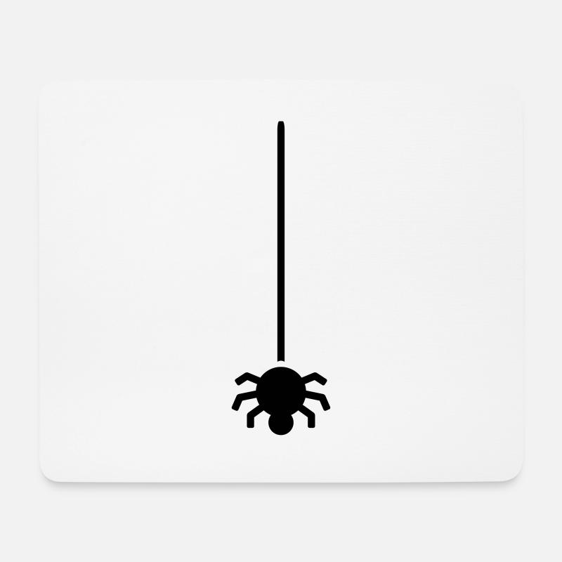 Hanging spider - Mouse Pad (horizontal) - white