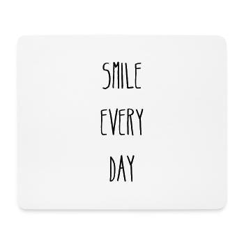 Smile - Mousepad (Querformat) - Weiß - Vorne