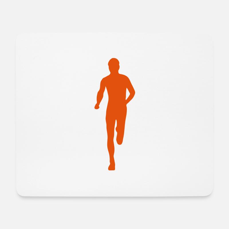 laufen - Mousepad (Querformat) - Weiß
