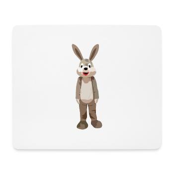Rabbit Plush Bunny funny - Mouse Pad (horizontal) - white - Front
