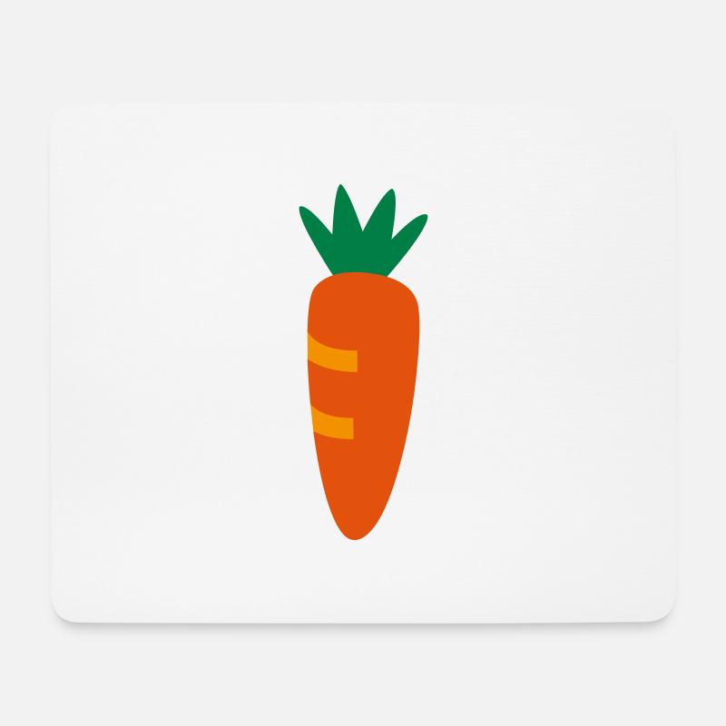 Möhre - Mousepad (Querformat) - Weiß