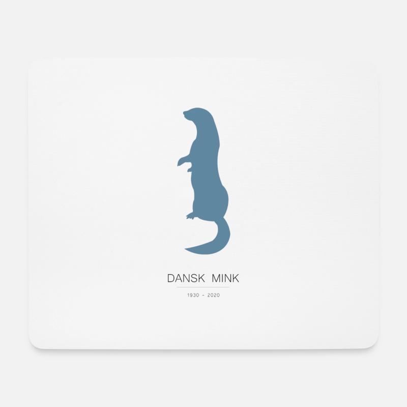 Danish Mink - Mouse Pad (horizontal) - white