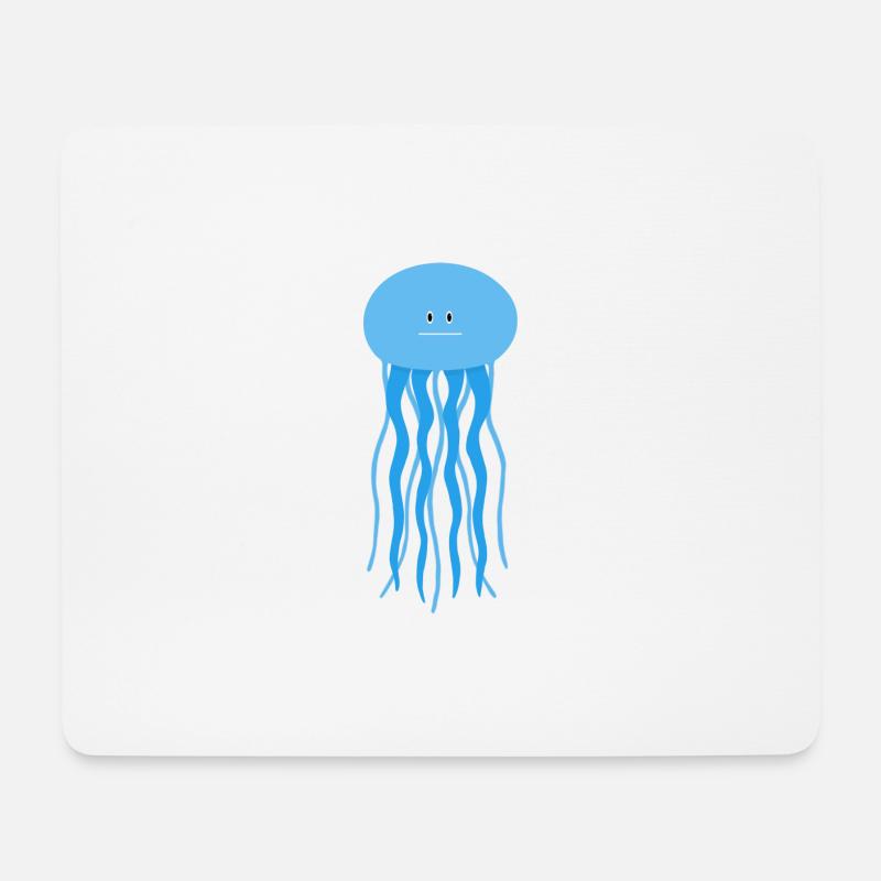 Madface Qualle - Mousepad (Querformat) - Weiß