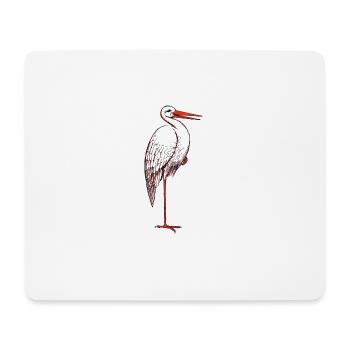 stork15 - Mousepad (Querformat) - Weiß - Vorne
