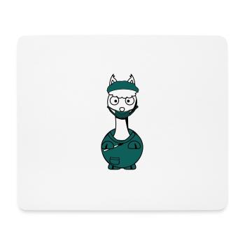 Die Alpaka OP-Schwester - Mousepad (Querformat) - Weiß - Vorne