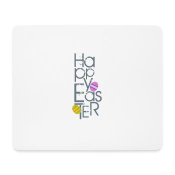 Frohe Ostern - Mousepad (Querformat) - Weiß - Vorne