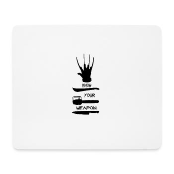 Horror weapon - Mouse Pad (horizontal) - white - Front