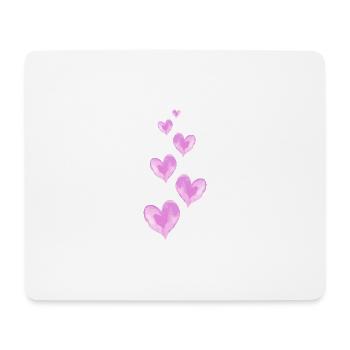 Herzen Liebe Symbol Valentinstag - Mousepad (Querformat) - Weiß - Vorne