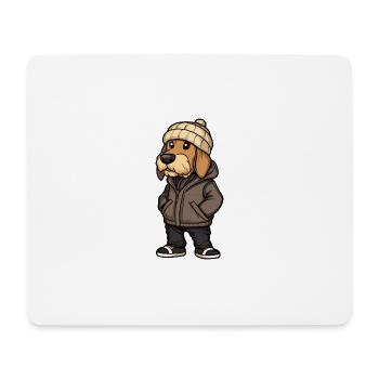 Afghan Hound Hund Stylisch - Mousepad (Querformat) - Weiß - Vorne