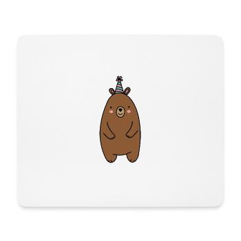 Bear Birthday Celebration - Mouse Pad (horizontal) - white - Front