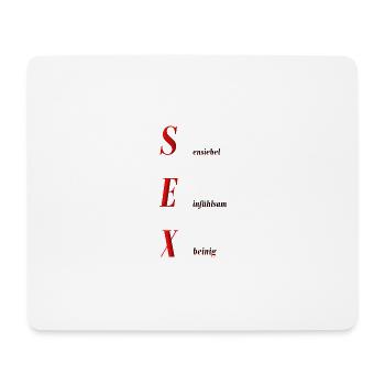 Sex - Mousepad (Querformat) - Weiß - Vorne