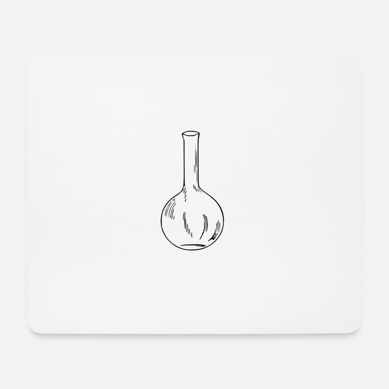 Chemie Kolben - Mousepad (Querformat) - Weiß