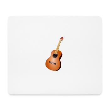 Gitarre - Mousepad (Querformat) - Weiß - Vorne