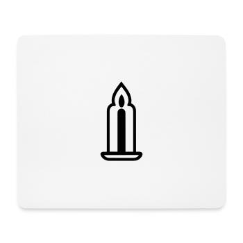 Candle - Mouse Pad (horizontal) - white - Front
