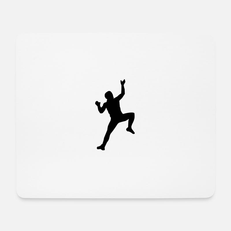 Klettern - Mousepad (Querformat) - Weiß