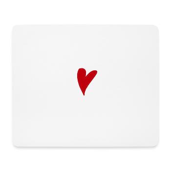 Heart Love Heart Love Feeling Red Heart Gift - Mouse Pad (horizontal) - white - Front