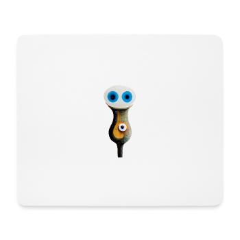 Dreiauge Auge - Mousepad (Querformat) - Weiß - Vorne