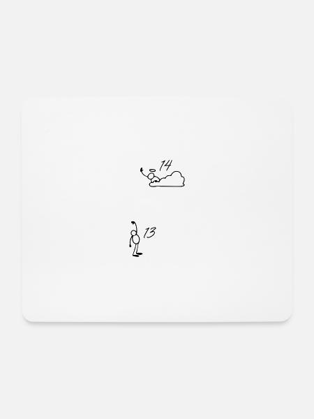 14 Jahre 14. Jubiläumsgeschenk – 14 Jahre - Mousepad (Querformat) - Weiß