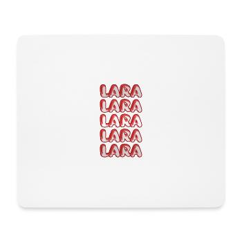 Lara als Reise - Mousepad (Querformat) - Weiß - Vorne