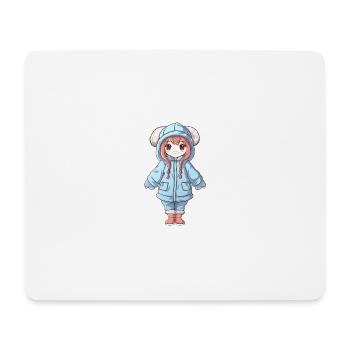 Magical Happiness - The Cute Anime Girl - Mouse Pad (horizontal) - white - Front