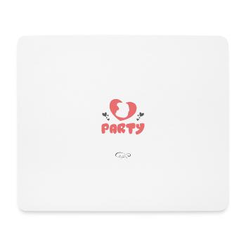 Bachelorette Party 2024 Herz - Mousepad (Querformat) - Weiß - Vorne